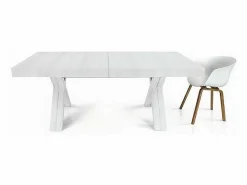 Mesa extensible de madera blanca 180x100 cm - 480x100 cm - GALLIPOLI^ Sale