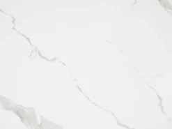 Maison Céphy Mesa extensible en cerámica y vidrio templado - Efecto mármol blanco y antracita - COREMA Gris antracita / Blanco Online