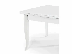 Mesa extensible plegable de madera blanca 90x90 - 180x90 cm - SANTA CROCE Blanco Online