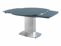Mesa extensible TALICIA - Cristal templado y metal -^Vente-unique Best