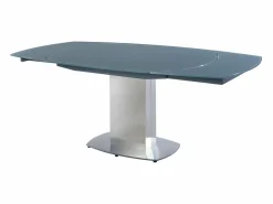 Mesa extensible TALICIA - Cristal templado y metal -^Vente-unique Best