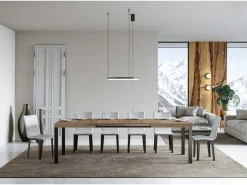 ITAMOBY Mesa extensible 140/400x90 cm Everyday roble natural patas antracita Marru00f3n Sale
