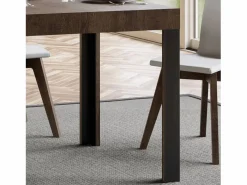Mesa extensible 80x140/224 cm Linea Nogal estructura Antracita^ITAMOBY Hot
