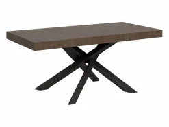 ITAMOBY Mesa extensible 180/284x90 cm Volantis nogal patas antracita Color natural oscuro Best