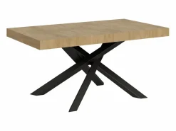 Mesa extensible 160/264x90 cm Volantis roble natural patas antracita^ITAMOBY Online