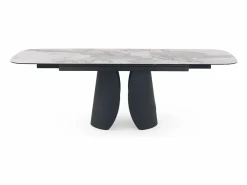 Mesa extensible 180/240x95 con sobre cerámico Gris claro Discount