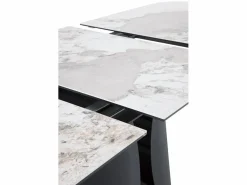 Mesa extensible 180/240x95 con sobre cerámico Gris claro Discount