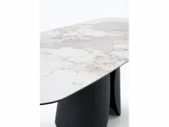 Mesa extensible 180/240x95 con sobre cerámico Gris claro Discount