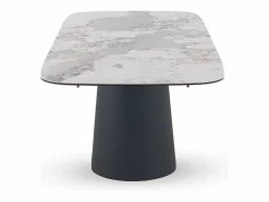 Mesa extensible 180/240x95 con sobre cerámico Gris claro Discount
