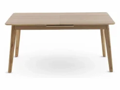 Mesa extensible 160/200x90 patasde hevea con sobre chapado en roble^ Sale