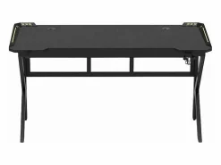 Mesa gamer LED de carbono con soporte para auriculares y bebidas 120x60 Sportbot LED 120 -^ Outlet