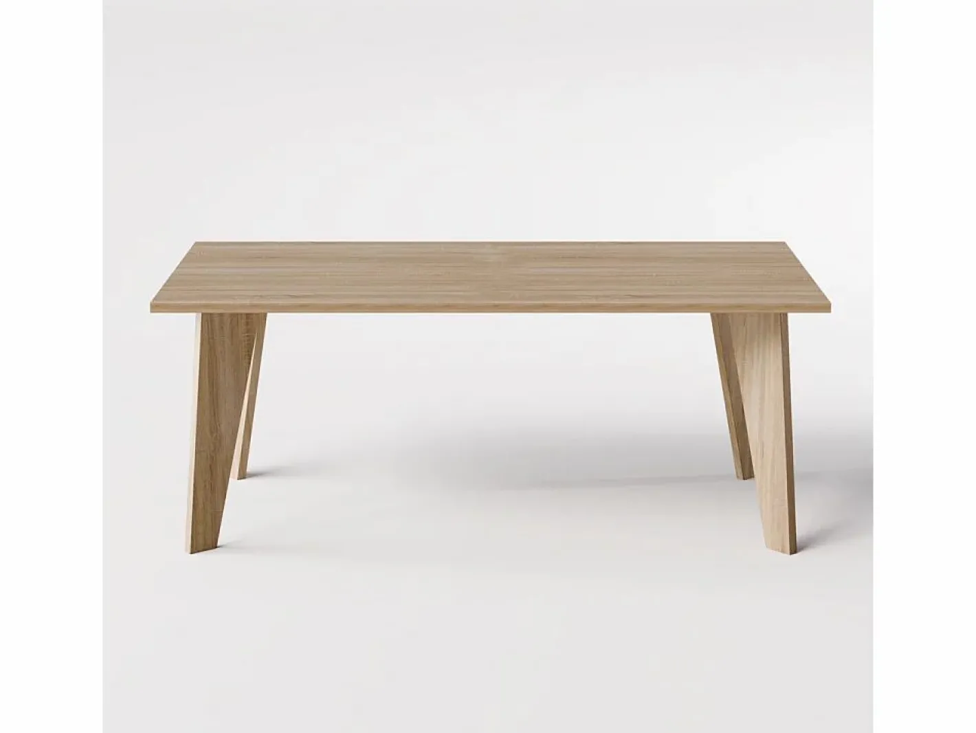 Mesa HOLT 180 x 95 cm para cocina, salón, comedor Roble Sonoma Marru00f3n Sale