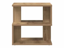Clicnbuy Mesa lateral Roble artisan 40 x 40 x 40 cm Madera contrachapada Marru00f3n Hot
