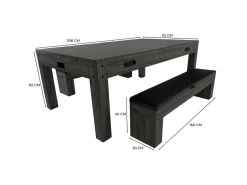 Monstershop Ping Pong|Mesa Multijuego 7 en 1 Billar Ping Pong Air Hockey Ajedrez con Accesorios
