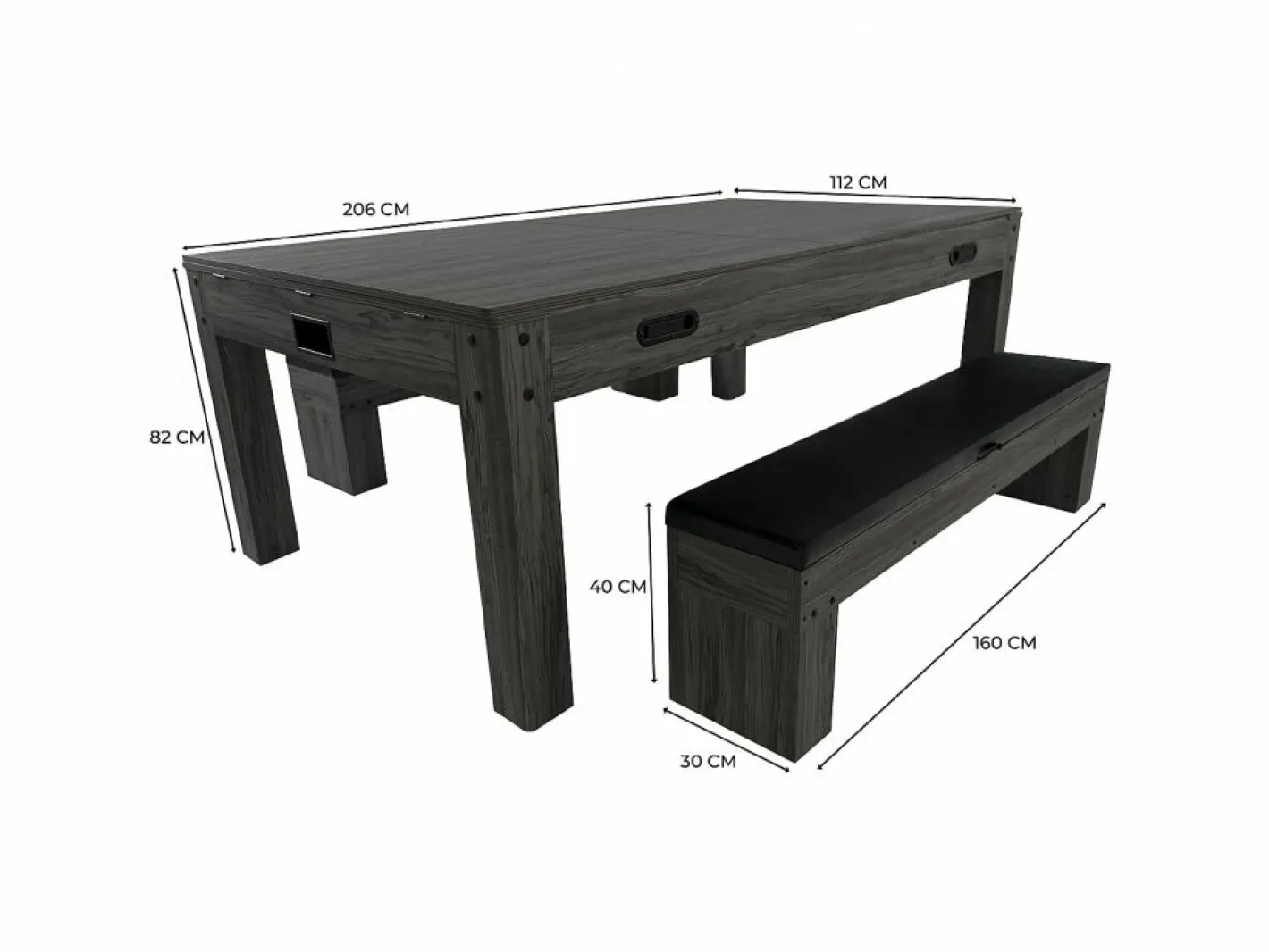 Monstershop Ping Pong|Mesa Multijuego 7 en 1 Billar Ping Pong Air Hockey Ajedrez con Accesorios
