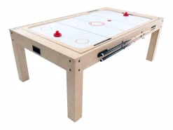 Monstershop Mesa Multijuego 7 en 1 Billar Ping Pong Air Hockey Ajedrez con Accesorios Beige Best
