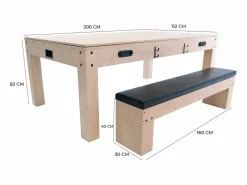 Monstershop Ping Pong|Mesa Multijuego 7 en 1 Billar Ping Pong Air Hockey Ajedrez con Accesorios