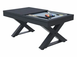 Mesa multi-juegos de madera negra ping-pong y billar TEXAS^Concept-Usine New