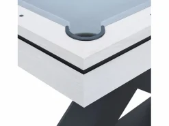 Concept-Usine Mesa multi-juegos de madera blanca para ping-pong y billar TEXAS Blanco New