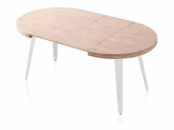Mesa Redonda Extensible Bali Roble Nordish 76x100-180 cm^