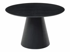 Vente-unique Mesa De Comedor|Mesa redonda para 4 comensales chapada en fresno - - ANTALIZA