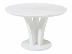 Vente-unique Mesa redonda para 4 personas de MDF - lacado - VIALETA Blanco Sale