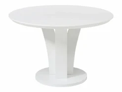 Vente-unique Mesa redonda para 4 personas de MDF - lacado - VIALETA Blanco Sale