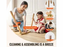 Mesa Sensorial SucceBuy, Juego de Mesa y Silla Sensorial para Niños con 2 Contenedores Color natural claro Hot