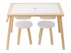 Mesa Sensorial SucceBuy, Juego de Mesa y Silla Sensorial para Niños con 2 Contenedores Color natural claro Hot