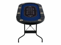 Mesa SucceBuy de Poker Plegable Ovalada para 8 Jugadores de 183cm, Blackjack de Casino y Texas Holdem^ Best