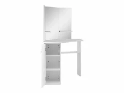 vidaxl Tocador|Mesa tocador de maquillaje de esquina blanca