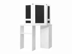 vidaxl Tocador|Mesa tocador de maquillaje de esquina blanca