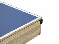 Mesa transformable Billar y ping-pong, color natural claro y negro, Ancho 213,4,MELIAN^Vente-unique New