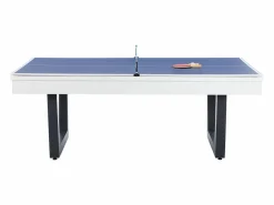 Vente-unique Mesa transformable Billar y Ping-pong, color blanco y negro, L213,4, MELIAN Negro / Color natural claro / Blanco Online