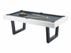 Vente-unique Mesa transformable Billar y Ping-pong, color blanco y negro, L213,4, MELIAN Negro / Color natural claro / Blanco Online