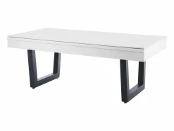 Vente-unique Mesa transformable Billar y Ping-pong, color blanco y negro, L213,4, MELIAN Negro / Color natural claro / Blanco Online
