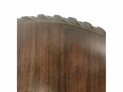 Les Tendances Mesa Auxiliar|Mesa velador de madera caoba marrón con 2 cajones Castle 60 cm