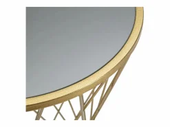 Mesa VKH589, Oro, 40x40x80 cm, Kendra Home Dorado Discount