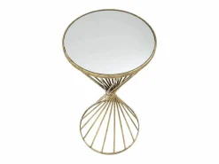 Mesa Alta|Mesa VKH591, Oro, 35x35x70 cm, Kendra Home