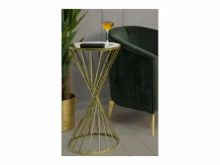 Mesa Alta|Mesa VKH591, Oro, 35x35x70 cm, Kendra Home