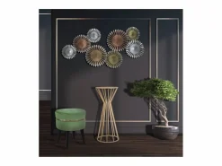 Mesa Alta|Mesa VKH580, Oro, 38x38x100 cm, Kendra Home