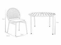Mesa y sillas de jardín CEDEIRA 3427036^MYLIA Clearance