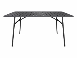 MYLIA Mesa y sillas de jardín de metal mesa y 8 sillas apilables - MIRMANDE de Gris antracita Sale