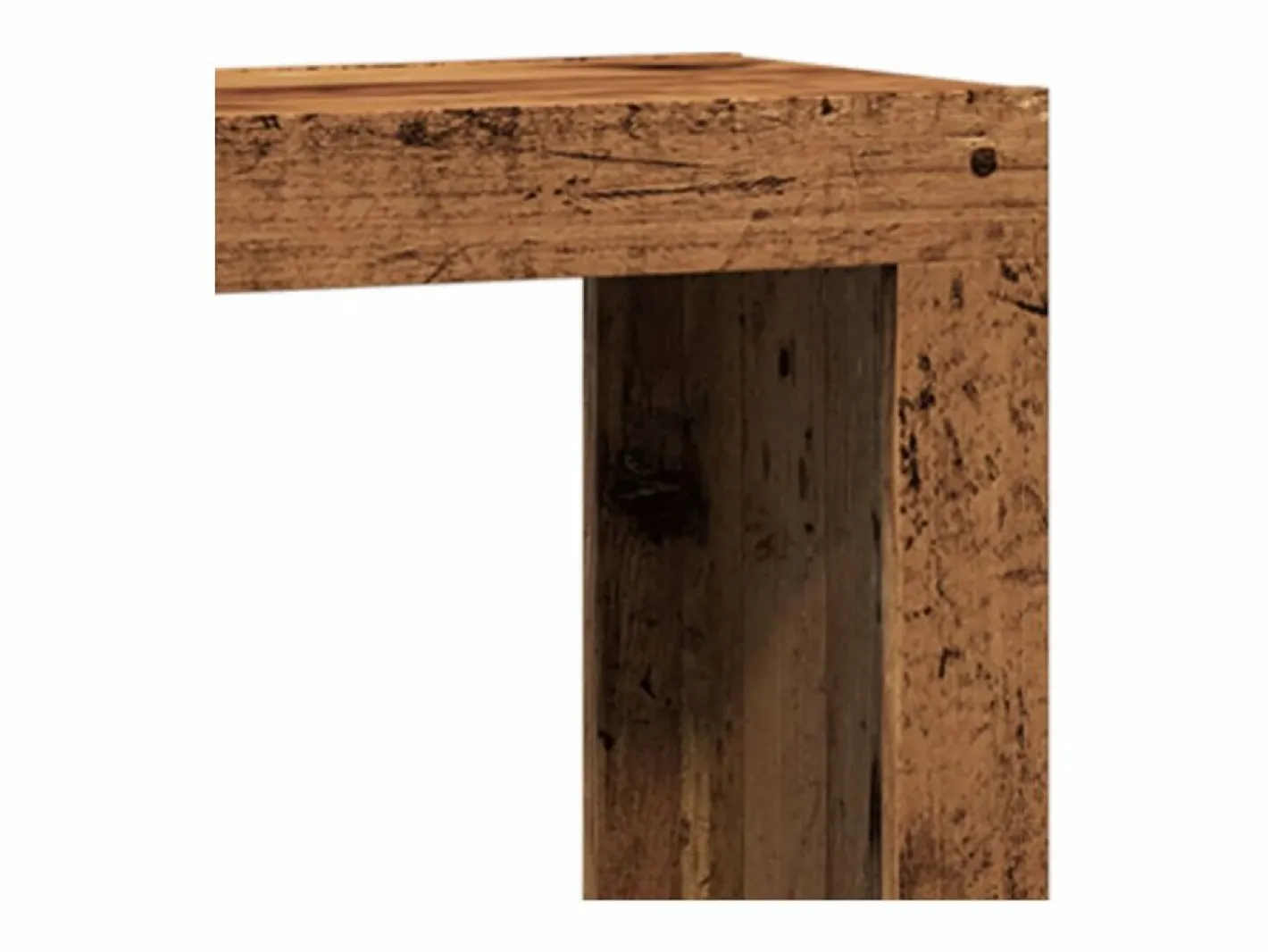 Mesas de centro apilables 3 unidades madera de ingeniería envejecida^Clicnbuy Sale