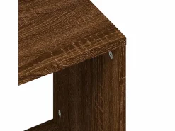 Clicnbuy Mesa De Centro|Mesas de centro apilables 2 piezas madera ingeniería roble marrón