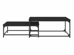 Mesas de centro apilables 2 piezas madera de ingeniería^Clicnbuy Online