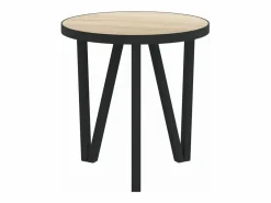 Clicnbuy Mesa Auxiliar|Mesita de centro MDF color roble Sonoma Ø35 cm