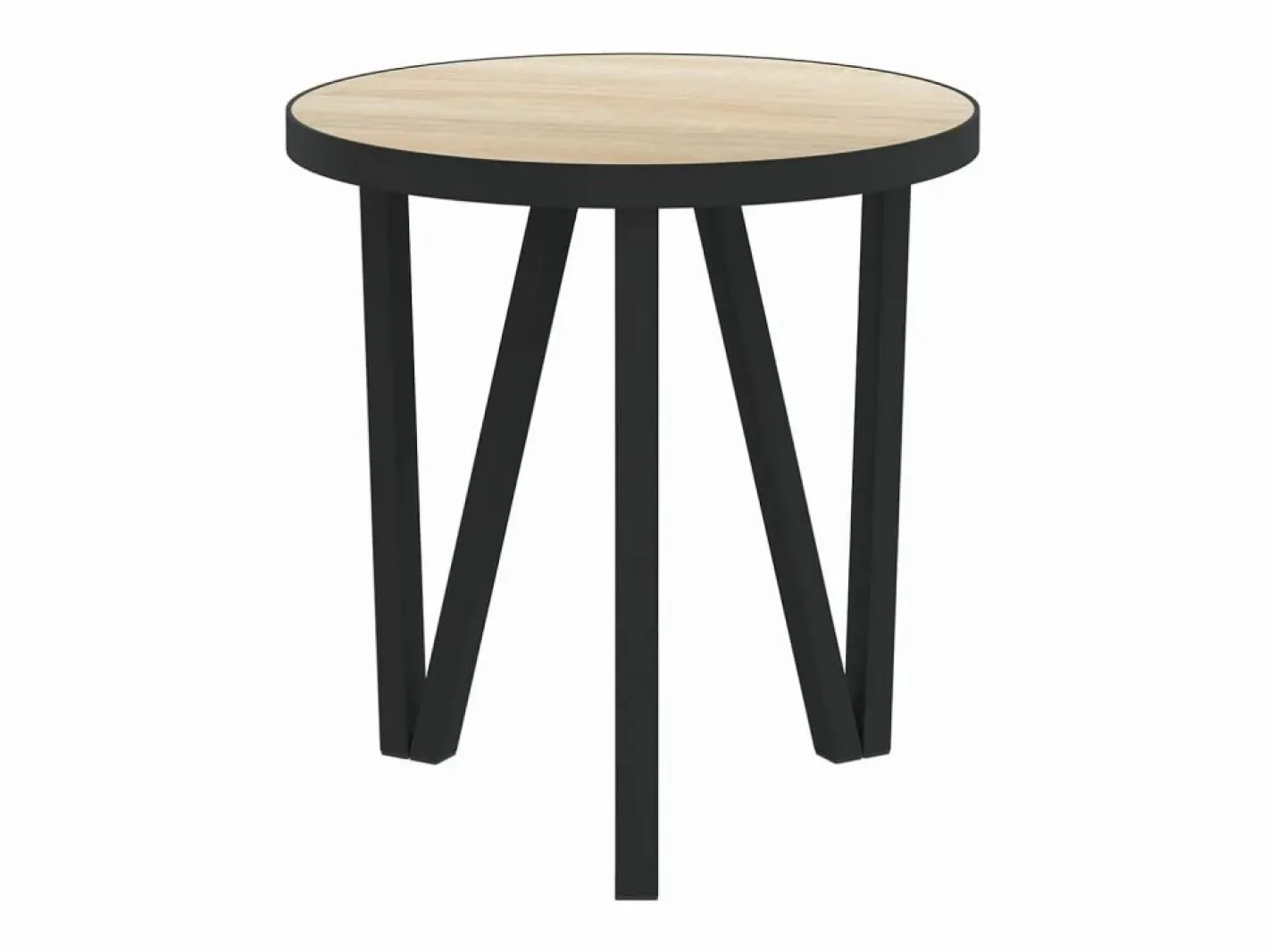 Clicnbuy Mesa Auxiliar|Mesita de centro MDF color roble Sonoma Ø35 cm