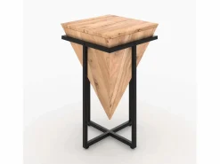 Mesita de madera de acacia y metal - Shanghai^Rendez-Vous Déco Discount