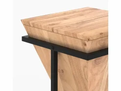 Mesita de madera de acacia y metal - Shanghai^Rendez-Vous Déco Discount
